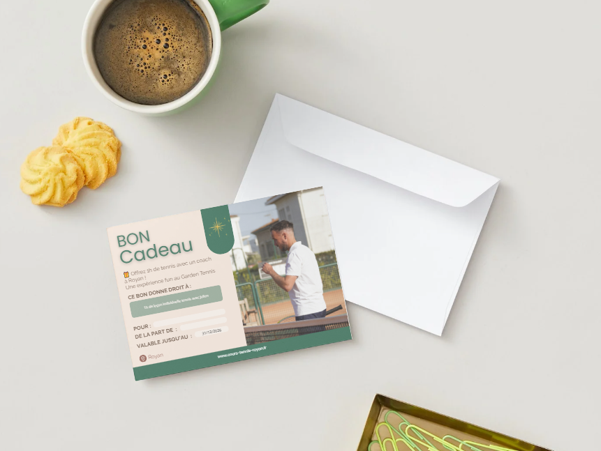 Carte cadeau - 1h de Tennis avec un Coach à Royan